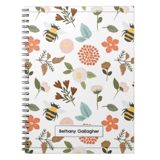 Carnet Daffodile et abeilles florales au printemps | Pers