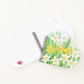 Carnet Daffodiles de printemps en forme de coeur (Intérieur)