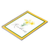 Carnet Daffodils aquarelle de gentillesse (Côté gauche)