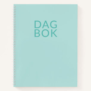 Carnet Dagbok Turquoise clair