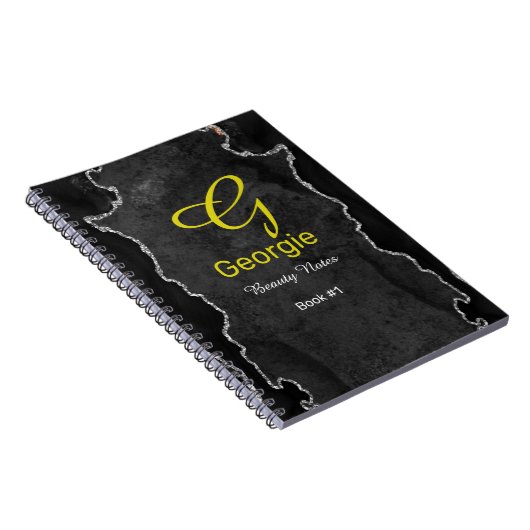 Carnet d'âge noir et argent (Côté Droit)