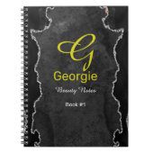 Carnet d'âge noir et argent (Devant)