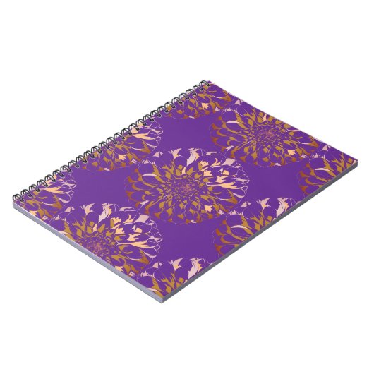 Carnet Dahlia flower notebook (Côté gauche)