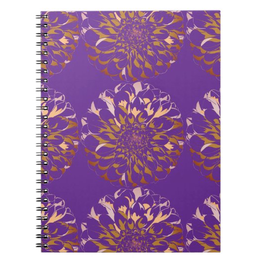 Carnet Dahlia flower notebook (Devant)