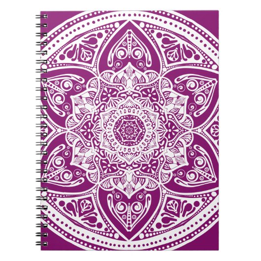 Carnet Dahlia Mandala (Devant)