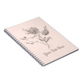 Carnet Dahlia personnalisé (Côté Droit)