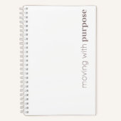 Carnet Daily notes - "Purpose" (Recto)