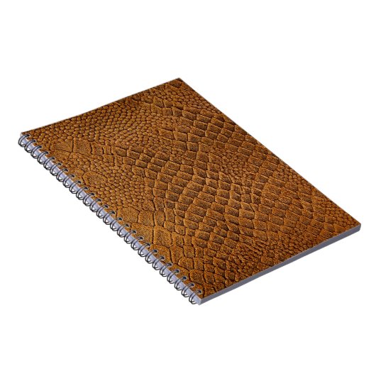 Carnet daim avec beau motif, serpent, texture, (Côté Droit)
