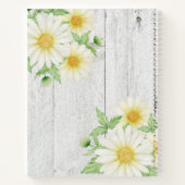 Carnet Daisies Nom Bois rustique (Dos)