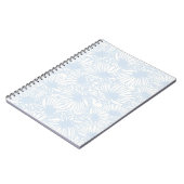 Carnet Daisy Blooms - Bleu Poudre (Côté gauche)