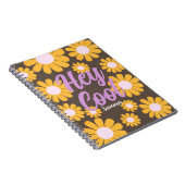 Carnet Daisy Brown Orange Boho (Côté Droit)