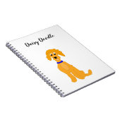Carnet Daisy Doodle Dog doré (Côté Droit)