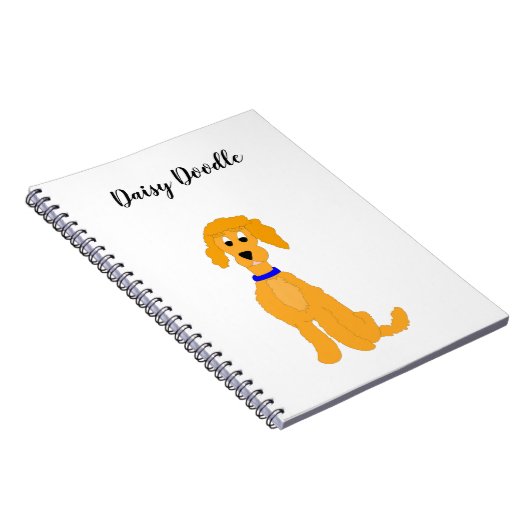 Carnet Daisy Doodle Dog doré (Côté Droit)