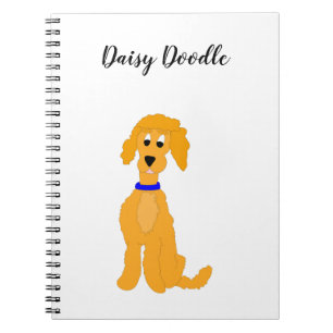 Carnet Daisy Doodle Dog doré