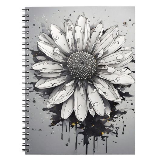 Carnet Daisy - Fleurs aquarelles (Devant)
