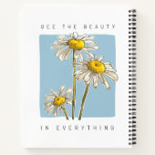 Carnet Daisy Flowers Beauté Slogan (Dos)