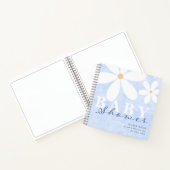 Carnet Daisy Garden Baby shower Dusty Blue Guest Book (Intérieur)