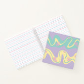 Carnet Daisy Groove Rose Pâle, Jaune, Violet et Vert (Intérieur)
