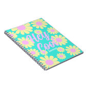 Carnet Daisy Jaune Turquoise (Côté Droit)