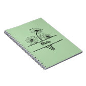 Carnet Daisy notebook personalized gift for girls (Côté Droit)