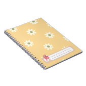 Carnet Daisy Smile Floral adolescente fille (Côté Droit)