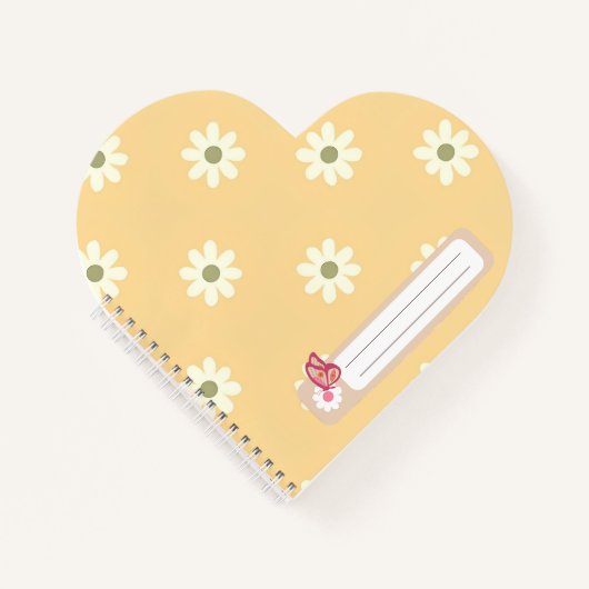 Carnet Daisy Smile Floral adolescente fille (Devant)