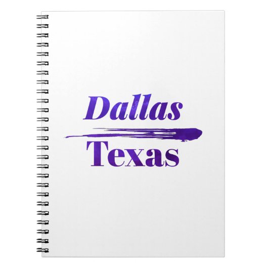 Carnet Dallas Texas (Devant)