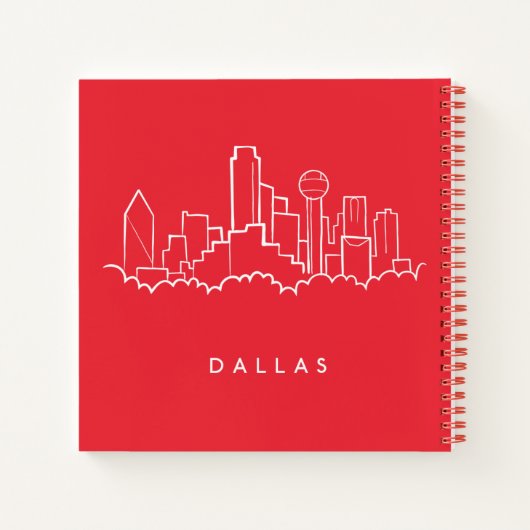 Carnet Dallas Texas Skyline (Dos)