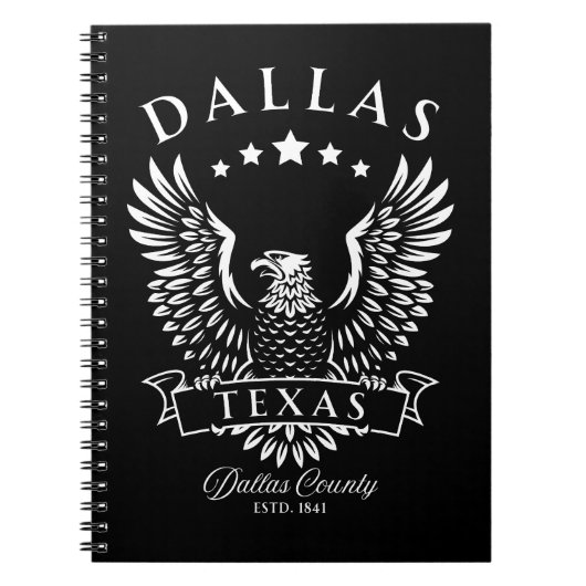 Carnet Dallas Texas Vintage Eagle (Devant)