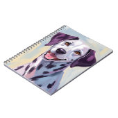 Carnet Dalmatian Dog Watercolor Painting (Côté gauche)