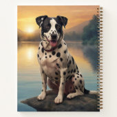 Carnet Dalmatien au bord d'un lac (Dos)
