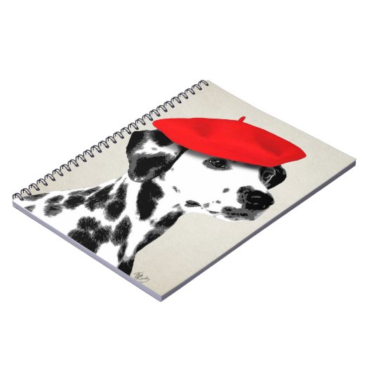 Carnet Dalmatien Avec Beret Rouge (Côté gauche)