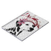 Carnet Dalmatien Avec Fascinateur Rouge (Côté gauche)