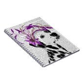 Carnet Dalmatien Avec Fascinateur Violet (Côté Droit)