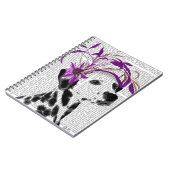Carnet Dalmatien Avec Fascinateur Violet (Côté gauche)