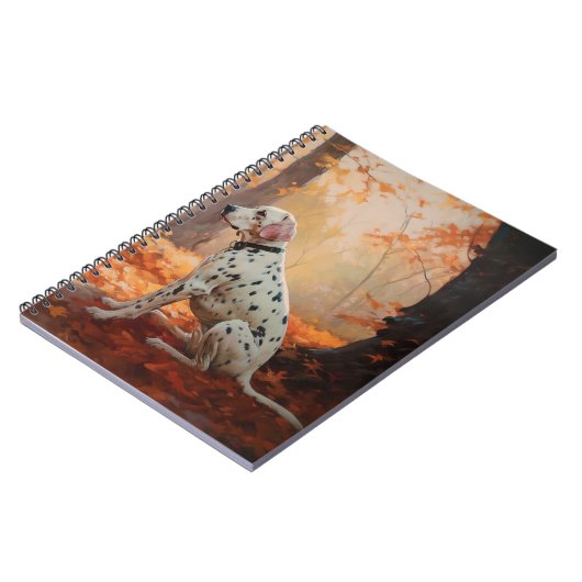 Carnet Dalmatien en automne Feuilles automne Inspirer (Côté gauche)