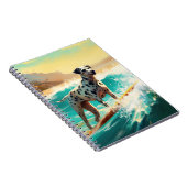 Carnet Dalmation Plage Surf Peinture (Côté Droit)
