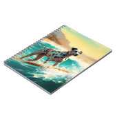 Carnet Dalmation Plage Surf Peinture (Côté gauche)