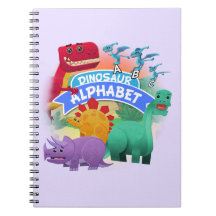Carnet d'alphabet de dinosaure