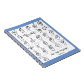 Carnet d'ALPHABET de LANGUE DES SIGNES (Côté Droit)