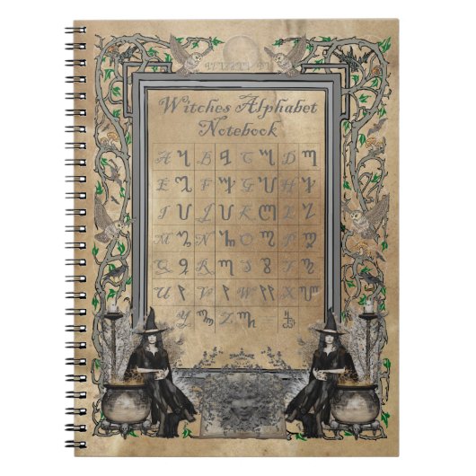 Carnet d'alphabet de sorcières (Devant)