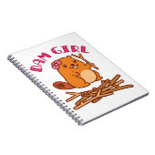 Carnet Dam Girl Cute Beaver (Côté Droit)