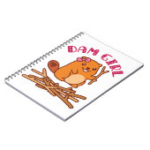 Carnet Dam Girl Cute Beaver (Côté gauche)