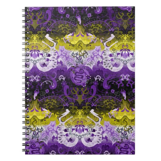 Carnet Damas de dragon non binaire - Indicateur de fierté (Devant)