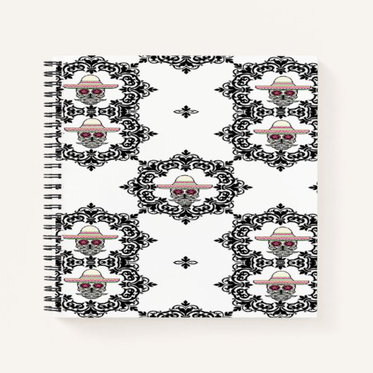 Carnet Damas et crâne (Devant)