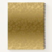 Carnet Damas monochromatiques or (Dos)