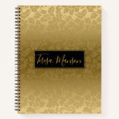 Carnet Damas monochromatiques or (Devant)