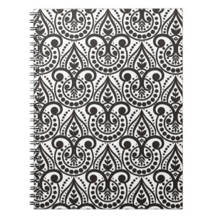 Carnet Damas motif floral transparent. vintage vintage