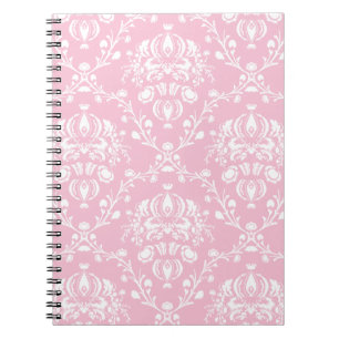 Carnet Damas rose et blanc