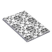 Carnet Damask blanc et noir (Côté Droit)